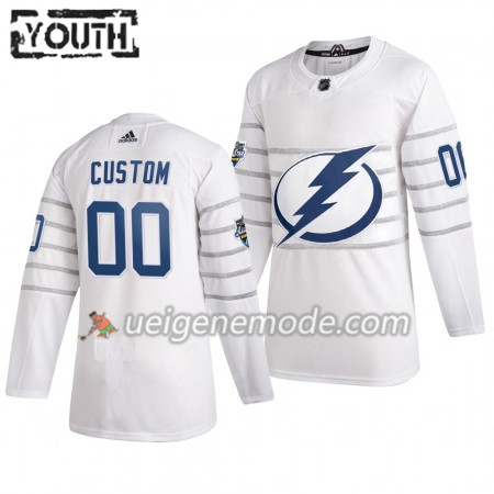 Kinder Tampa Bay Lightning Trikot Custom Weiß Adidas 2020 NHL All-Star Authentic